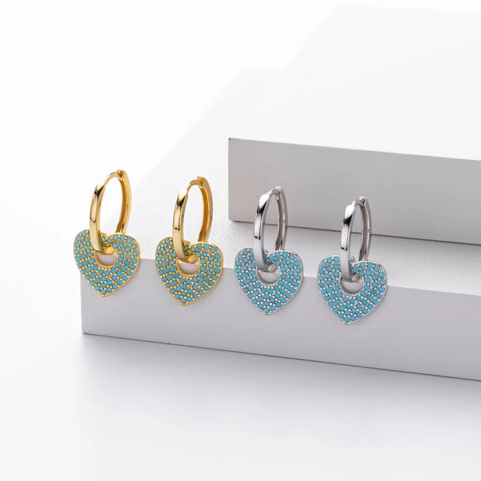 Lumière Heart Drop Earrings